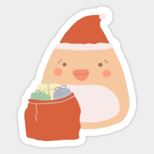 Santa Mochi Duck Sticker